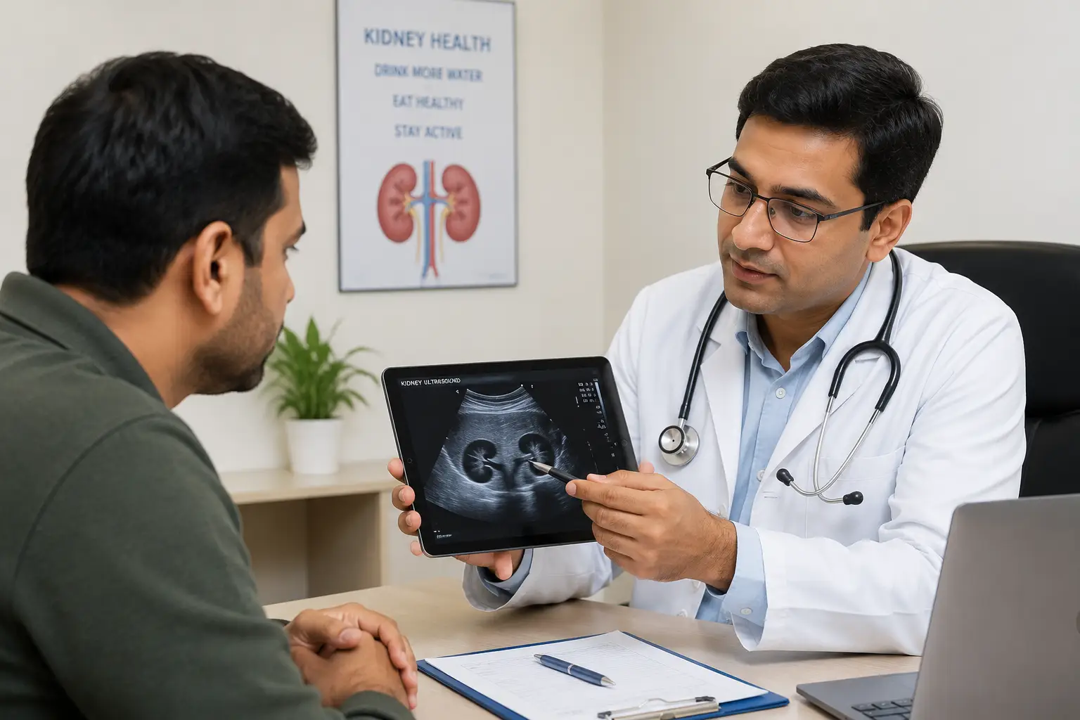Kidney ultrasound consultation Rohru