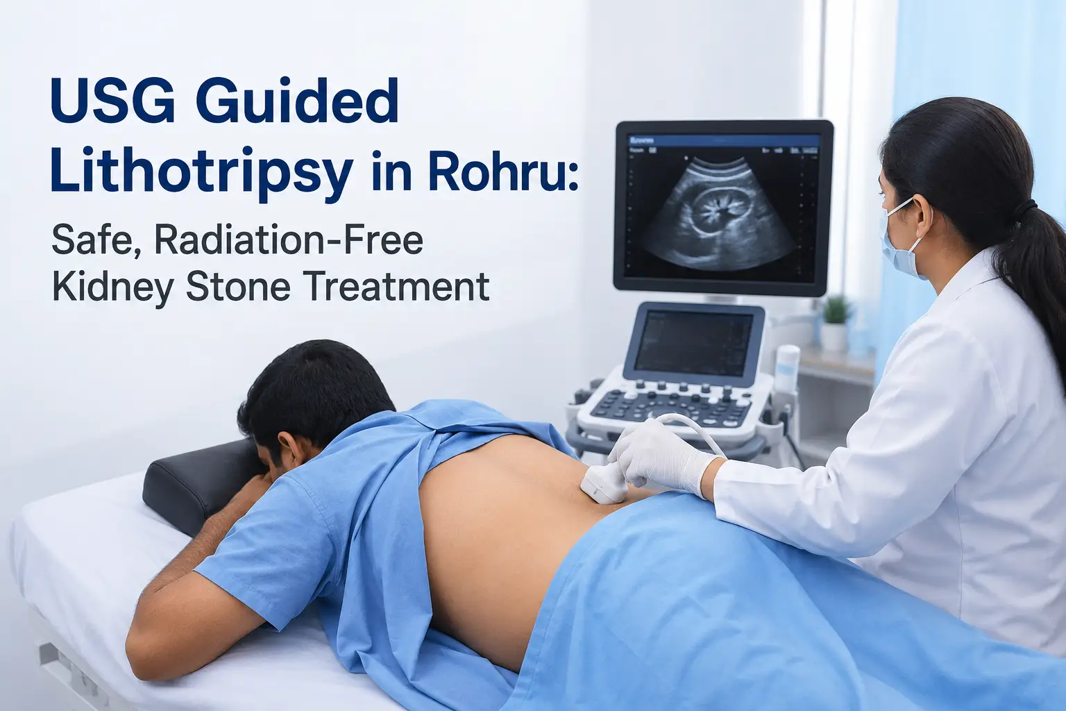 USG Guided Lithotripsy in Rohru