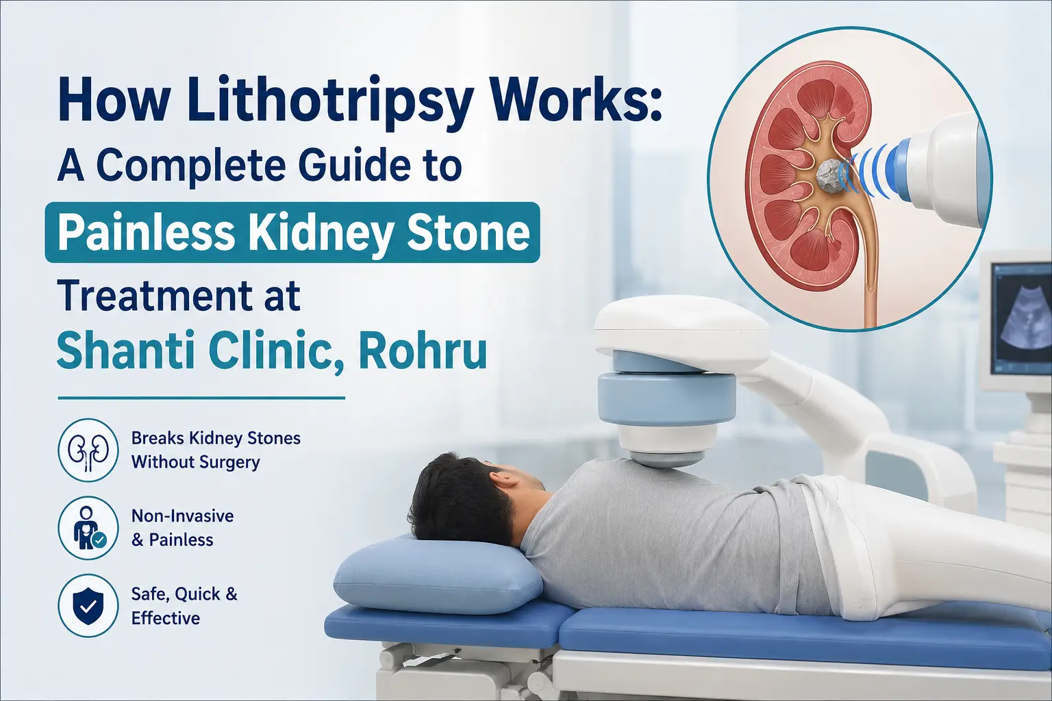 How Lithotripsy Works: A Complete Guide to Painless Kidney Stone Treatment at Shanti Clinic, Rohru